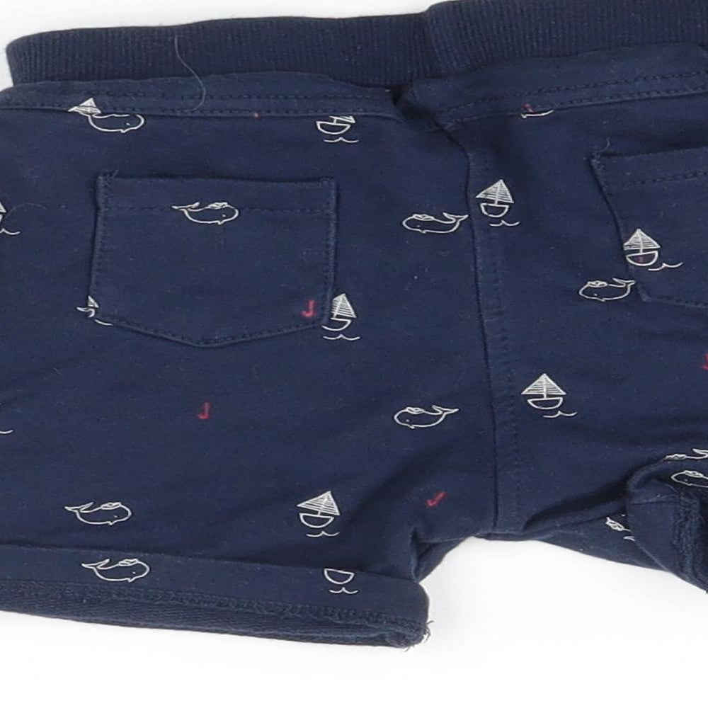 Debenhams Boys Blue    Trousers Size 12-18 Months  - Boat print