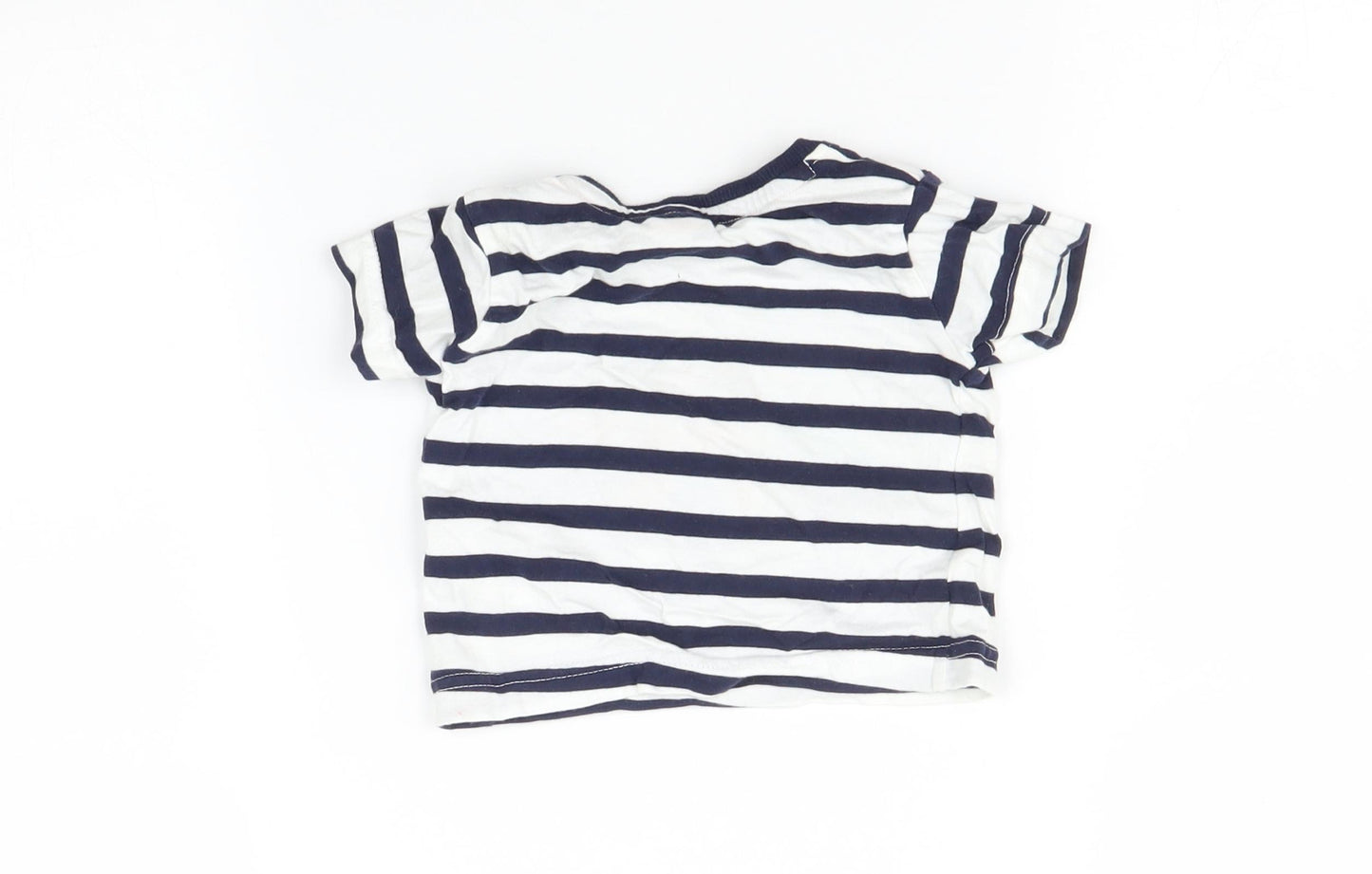 Bluezoo Baby Multicoloured Striped  Basic T-Shirt Size 3-6 Months