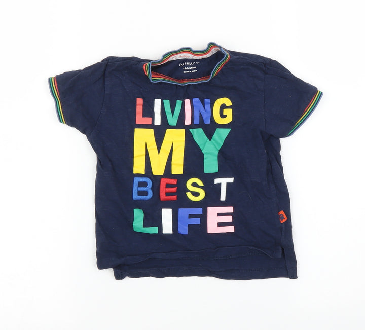 Primark Baby Blue   Basic T-Shirt Size 18-24 Months  - Living my best life
