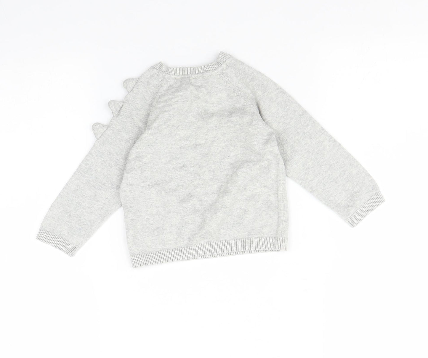 TU Baby Grey   Pullover Jumper Size 9-12 Months  - Dinosaur