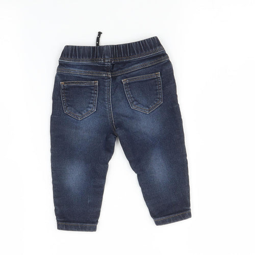 Denim Co Baby Blue   Jogger Trousers Size 6-9 Months
