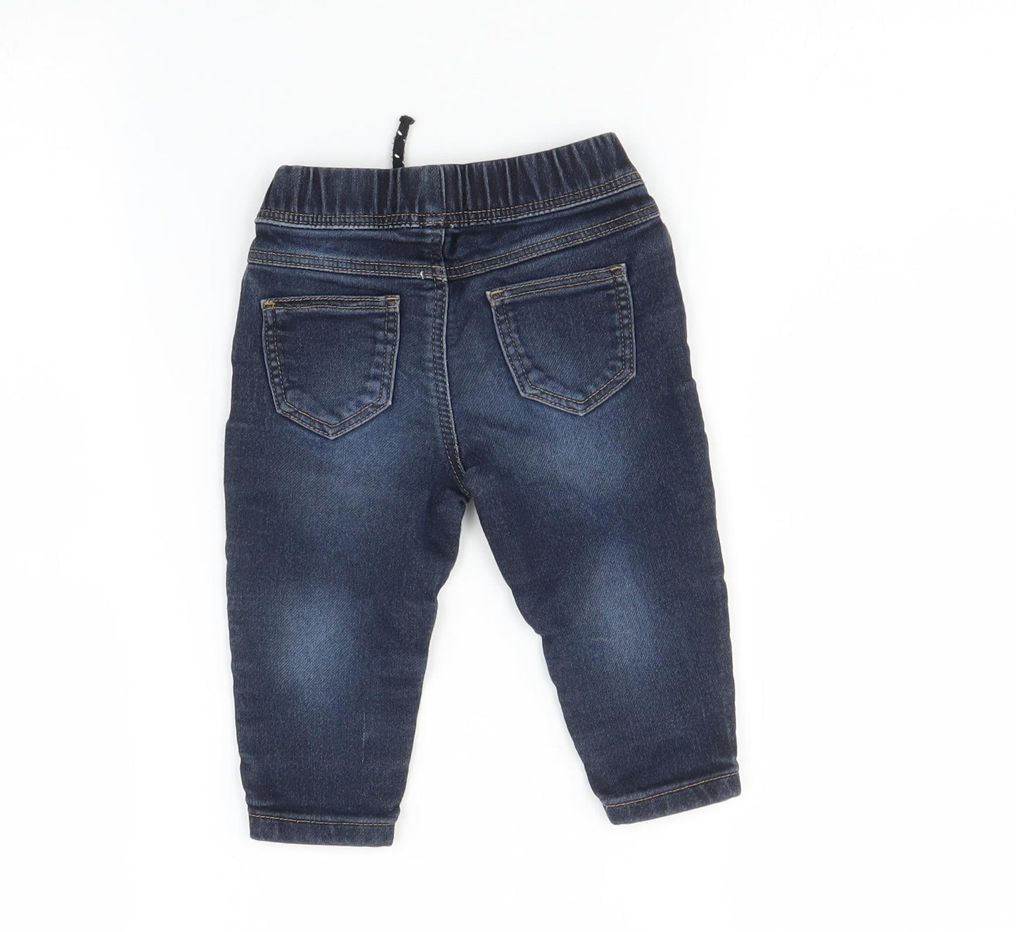 Denim Co Baby Blue   Jogger Trousers Size 6-9 Months