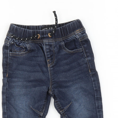 Denim Co Baby Blue   Jogger Trousers Size 6-9 Months