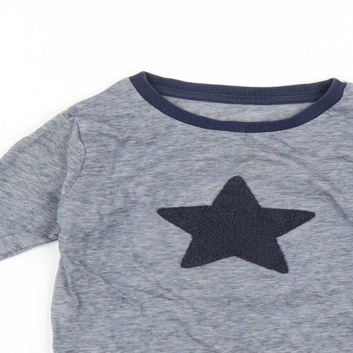 Marks and Spencer Boys Multicoloured Striped  Basic T-Shirt Size 2-3 Years