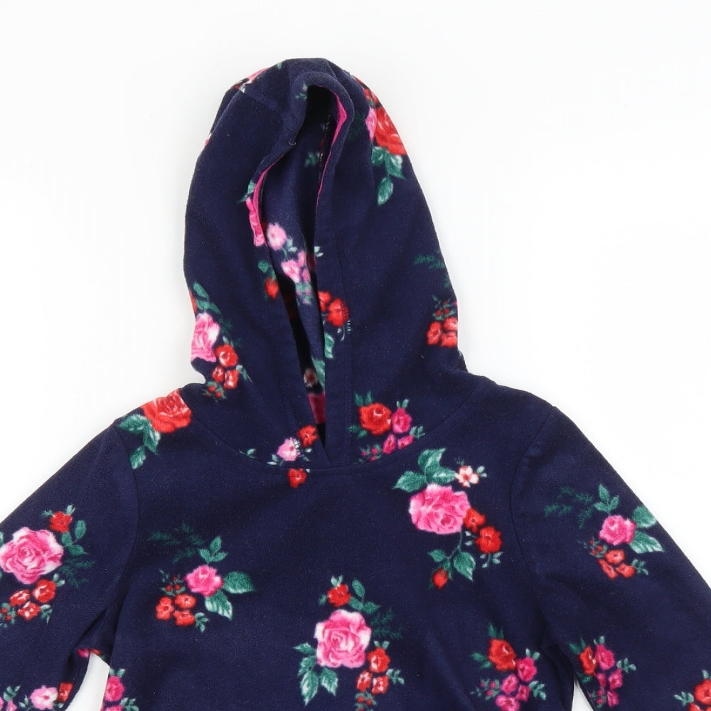 George Girls Multicoloured Floral   Hoodie Size 6-7 Years