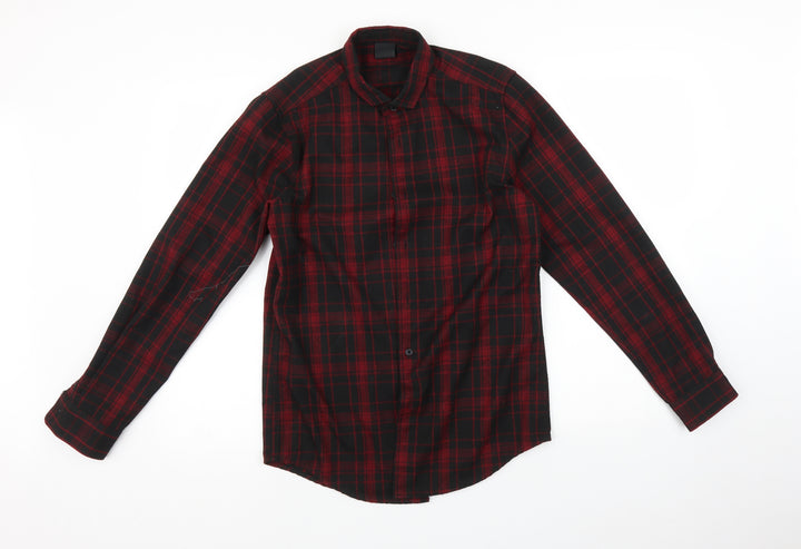 ASOS Mens Multicoloured Check Button-Up Size XS