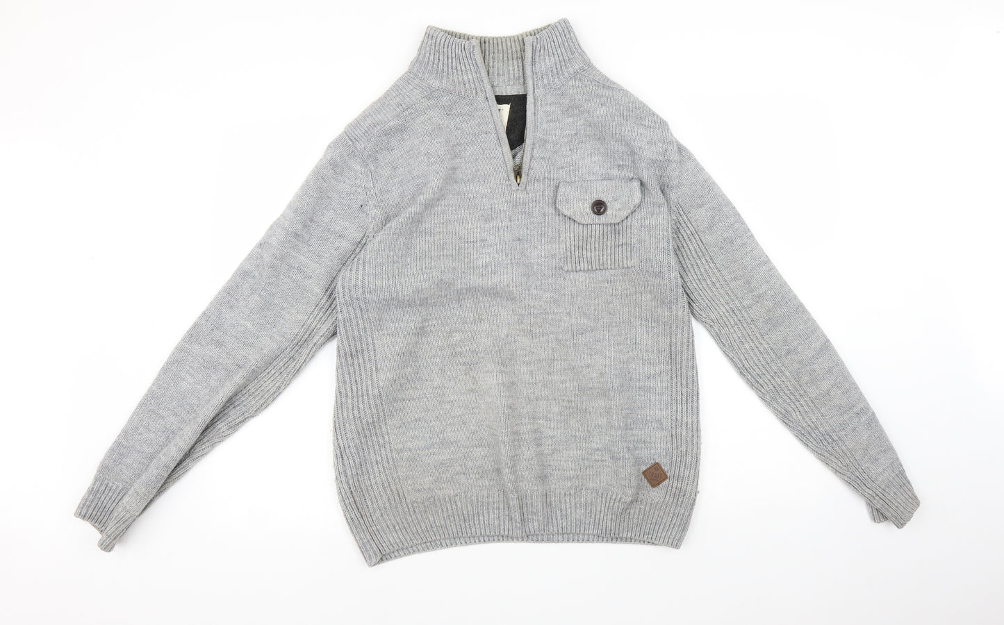 Trait Mens Grey    Sweatshirt Size M