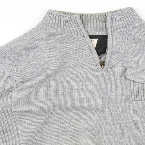 Trait Mens Grey    Sweatshirt Size M