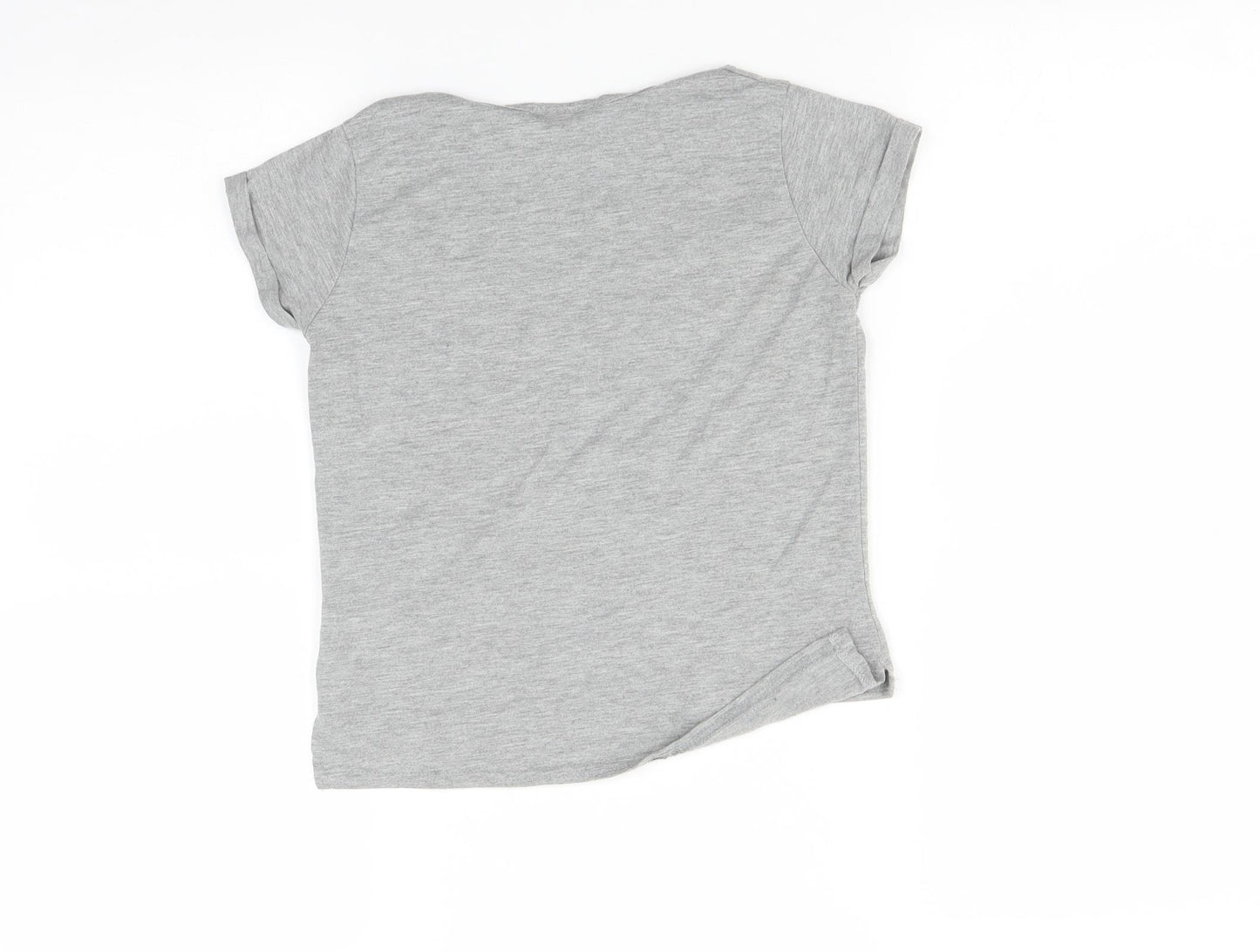 River Island Girls Grey   Basic T-Shirt Size 5-6 Years  - Chic 88