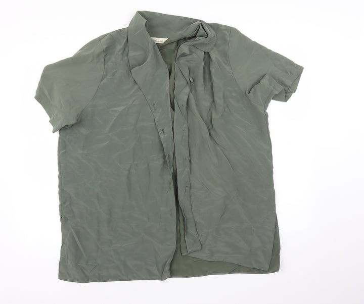 Designer Collection Womens Green Button-Up Size 20