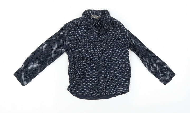 Primark Boys Blue Polka Dot Button-Up Size 2-3 Years