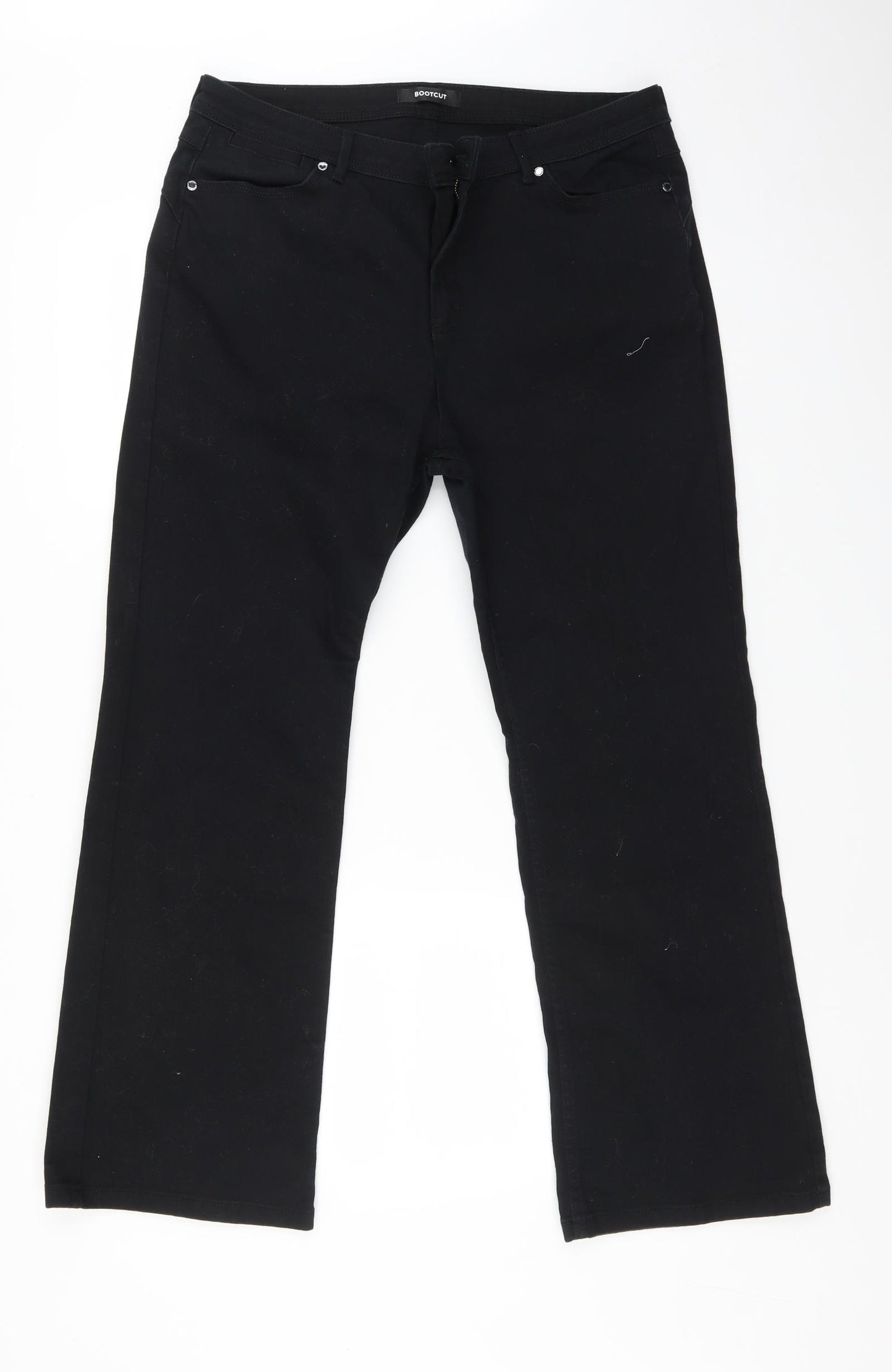 Marks and Spencer Womens Black   Bootcut Jeans Size 16 L29 in
