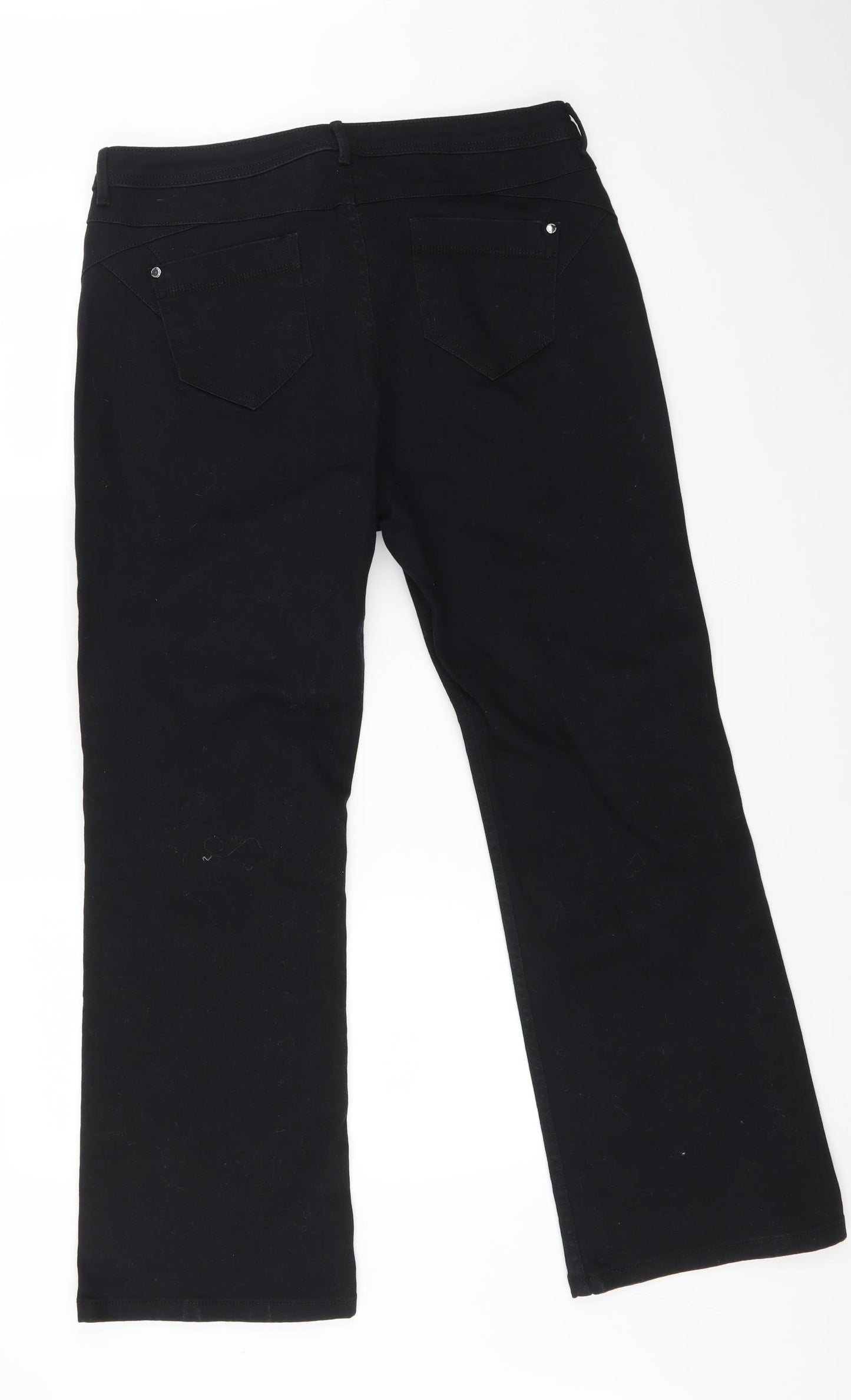 Marks and Spencer Womens Black   Bootcut Jeans Size 16 L29 in
