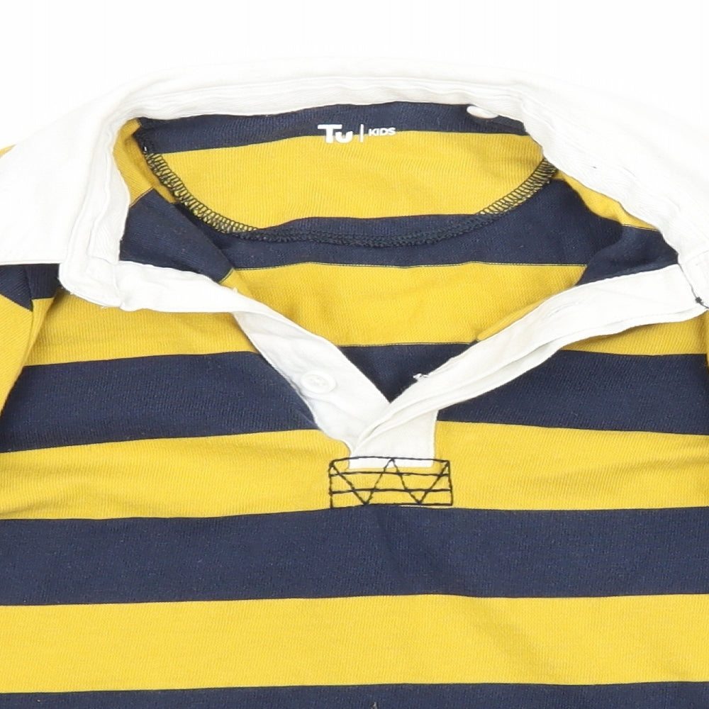TU Boys Multicoloured Striped  Basic Polo Size 5 Years
