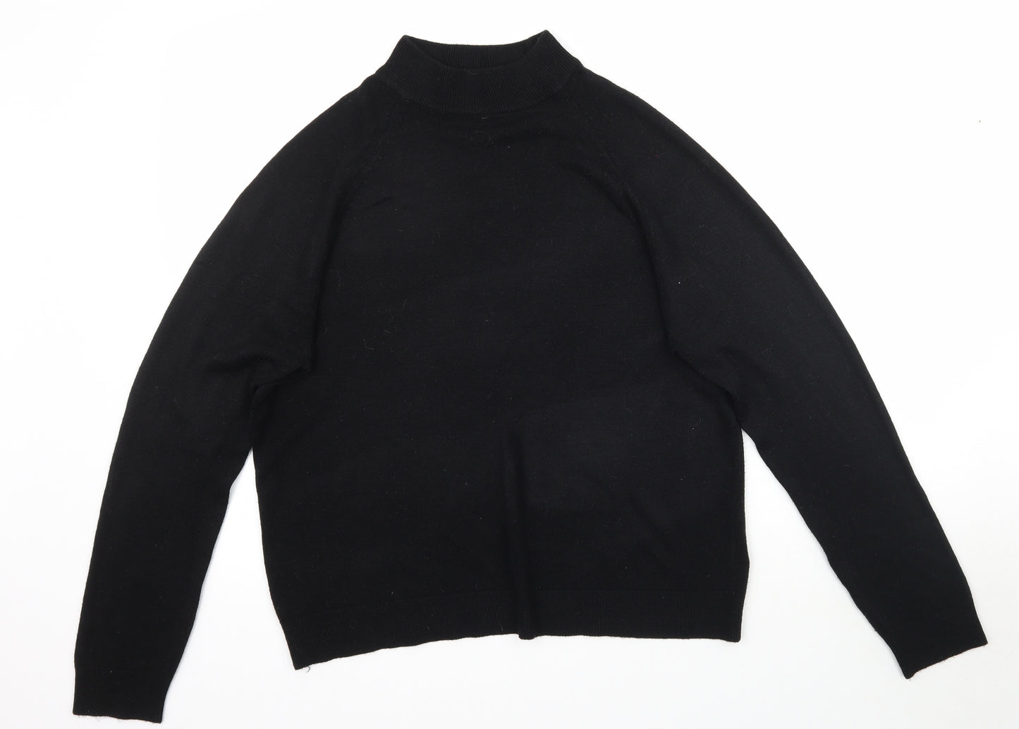 Atmosphere Womens Black  Knit Basic T-Shirt Size 16