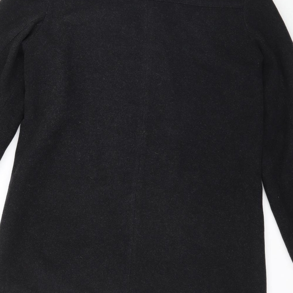BHS Womens Black   Overcoat Coat Size 10