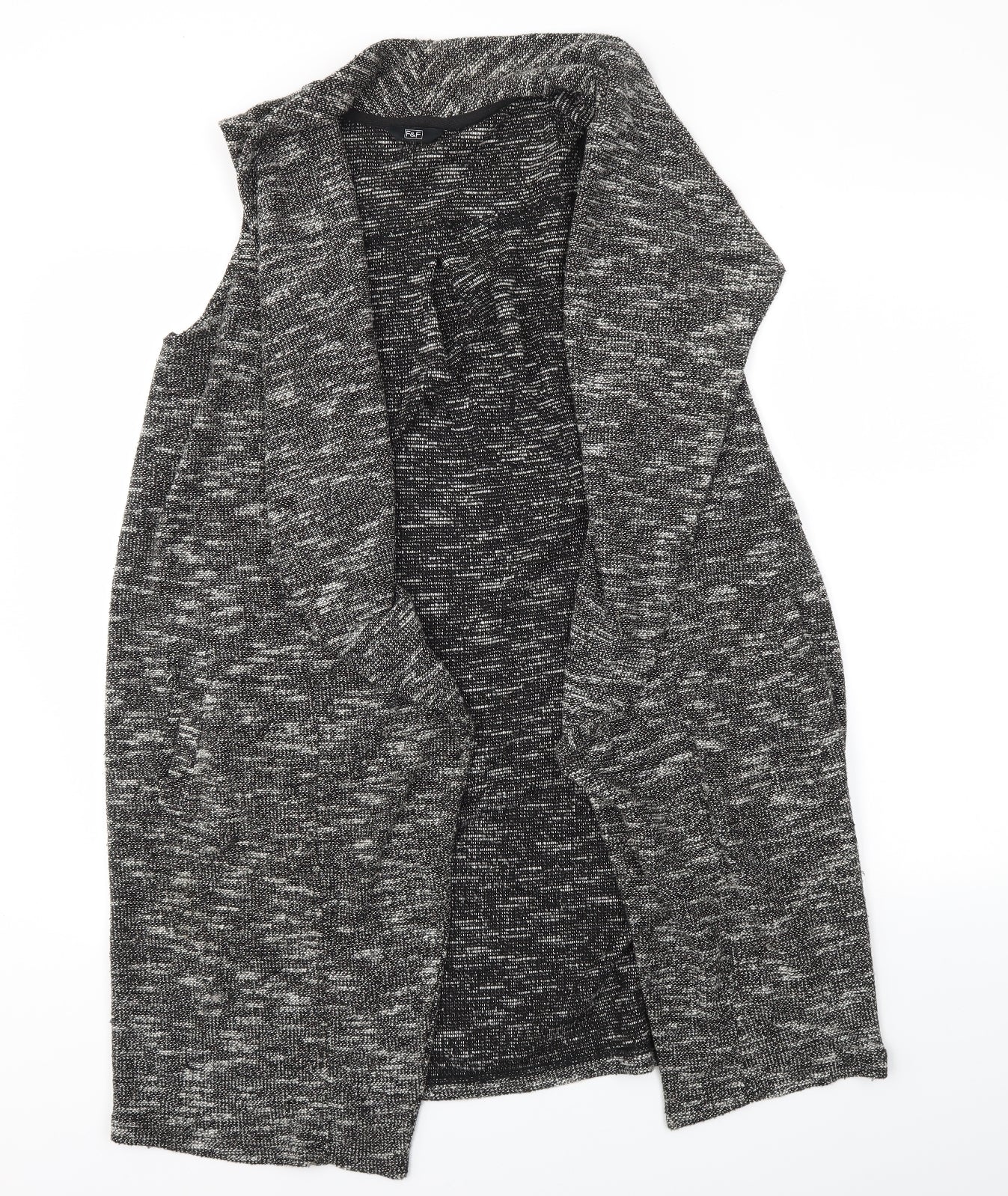 F&F Womens Grey  Knit Cardigan Jumper Size 16