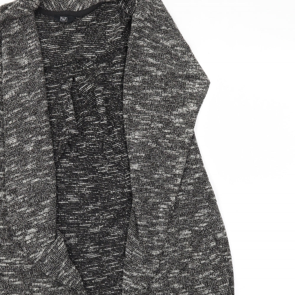 F&F Womens Grey  Knit Cardigan Jumper Size 16