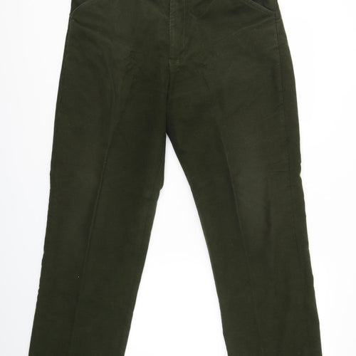 Regents View Mens Green   Dress Pants Trousers Size 38 in L31 in - Moleskin