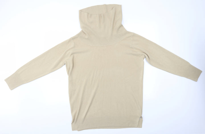 BM Womens Beige Pullover Jumper Size L