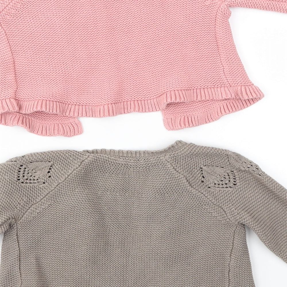 NEXT Girls Multicoloured  Knit Cardigan Jumper Size 12-18 Months