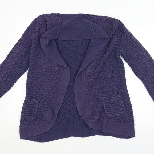 Gap Womens Purple Argyle/Diamond  Cardigan Jumper Size XL