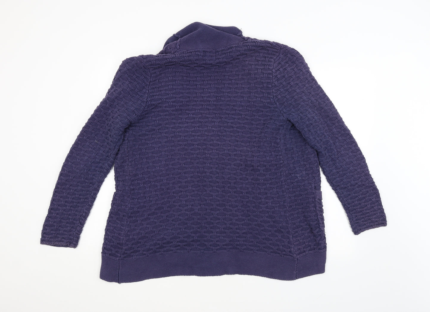 Gap Womens Purple Argyle/Diamond  Cardigan Jumper Size XL