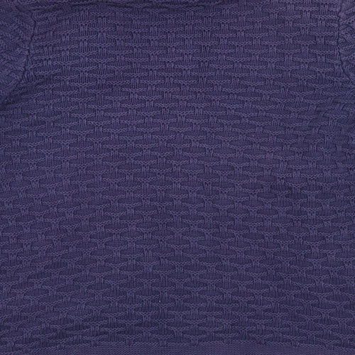 Gap Womens Purple Argyle/Diamond  Cardigan Jumper Size XL