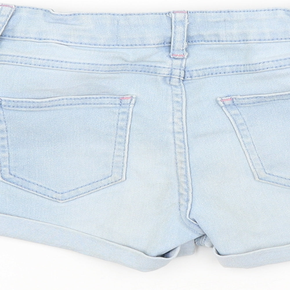 DENIM CO. Girls Blue   Hot Pants Shorts Size 8-9 Years