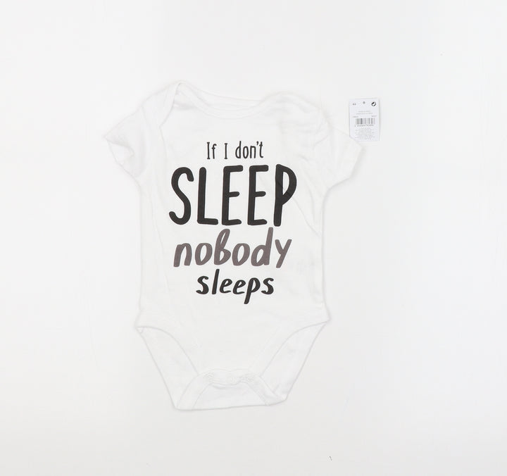 PEP&CO. Baby White   Babygrow One-Piece Size 3-6 Months