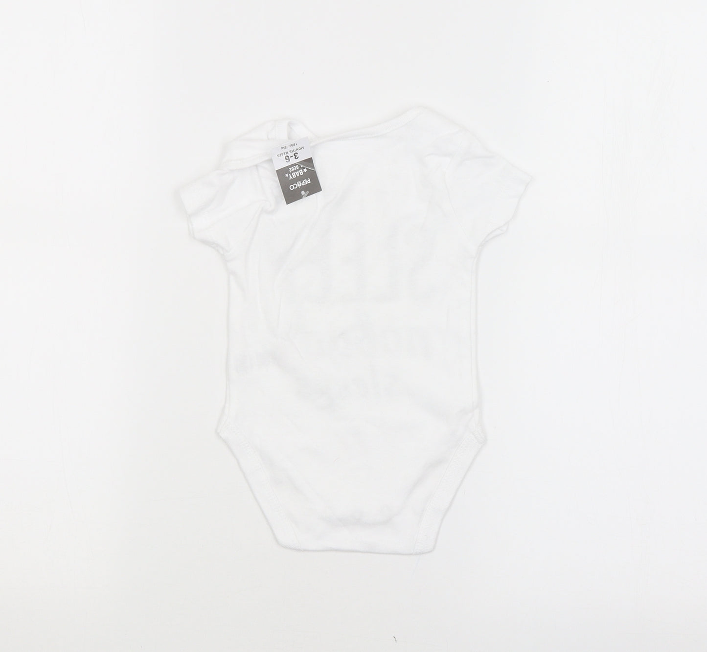 PEP&CO. Baby White   Babygrow One-Piece Size 3-6 Months