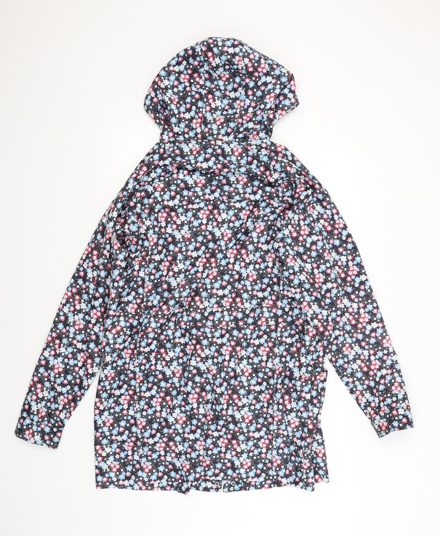 TU Womens Multicoloured Floral  Rain Coat Coat Size 16
