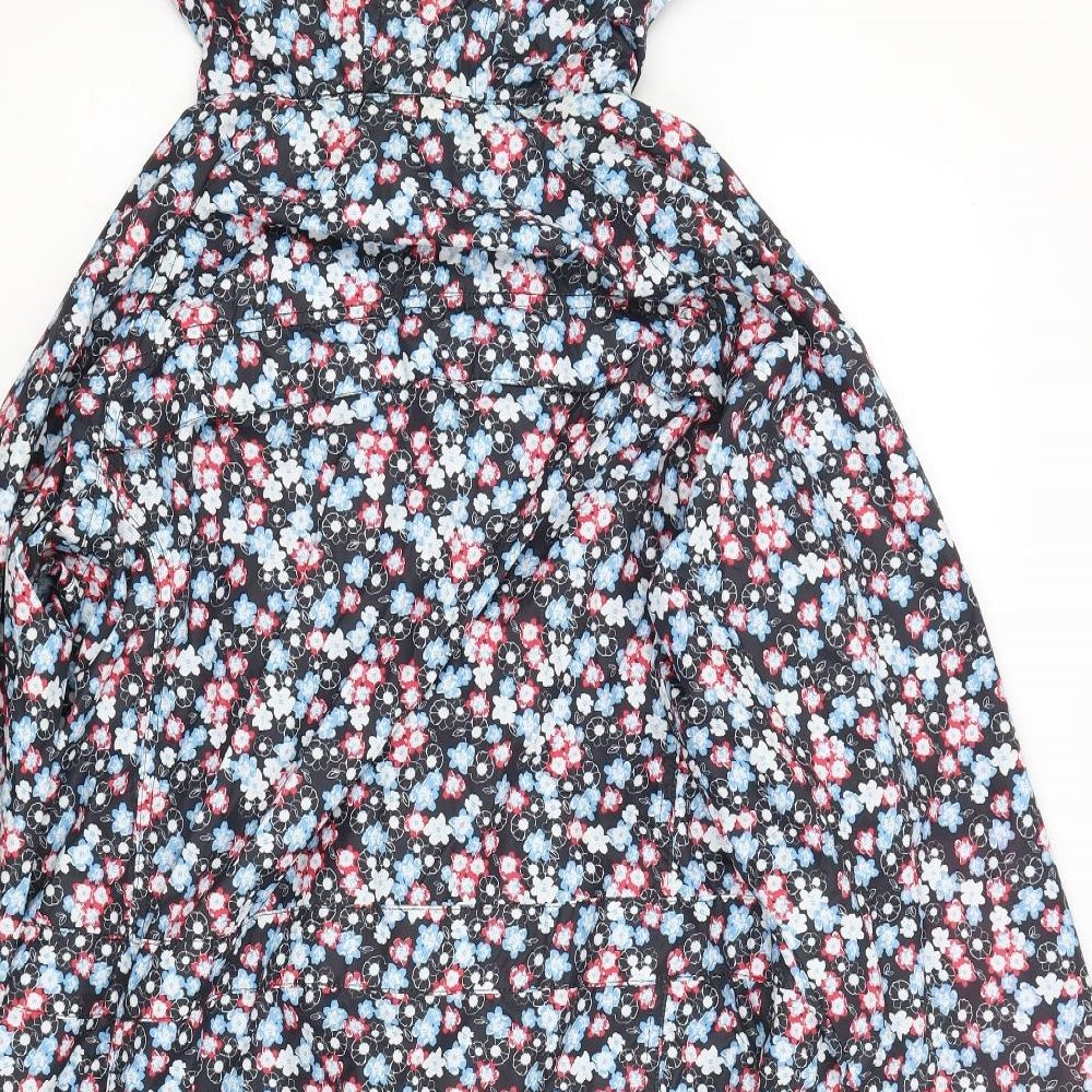 TU Womens Multicoloured Floral  Rain Coat Coat Size 16