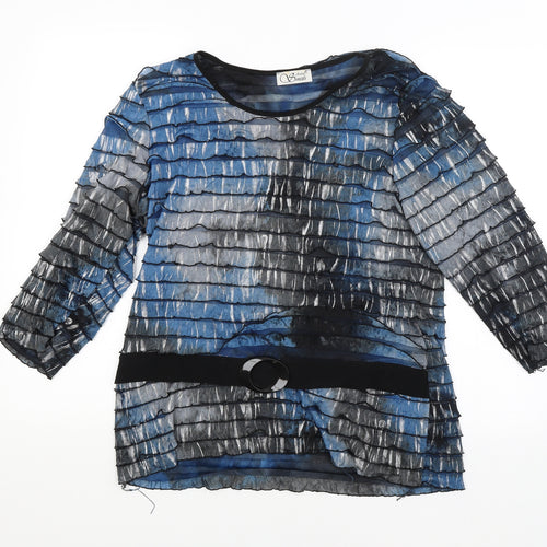 ANNE SMITH Womens Multicoloured   Basic Blouse Size 18