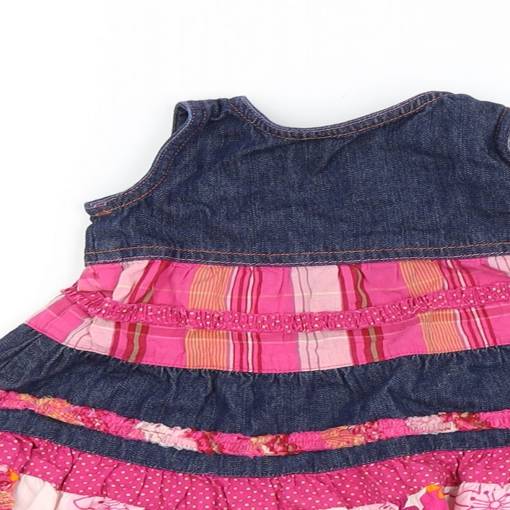 M&S Girls Multicoloured Floral  A-Line  Size 3-6 Months