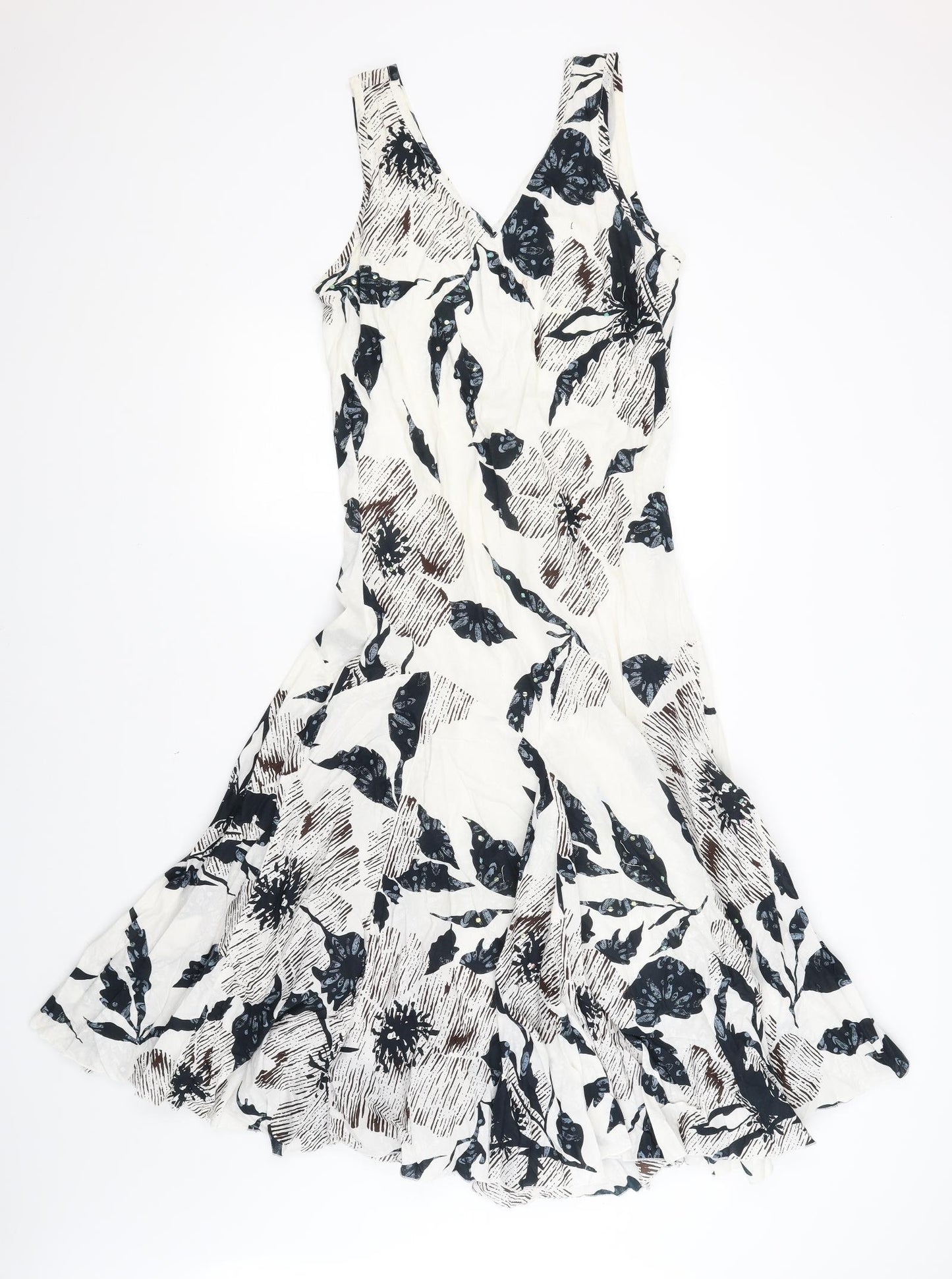 Preworn Womens White   A-Line  Size 16