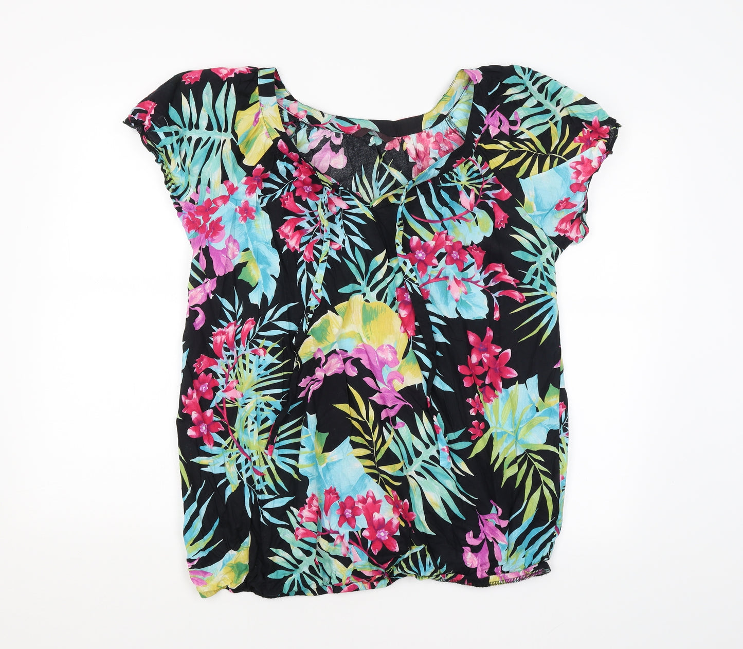 Preworn Womens Multicoloured Floral  Basic Blouse Size 18