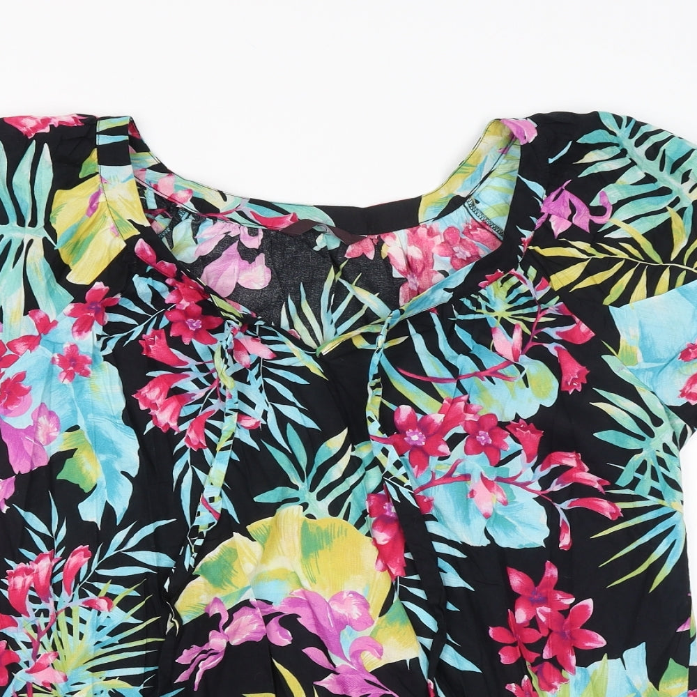 Preworn Womens Multicoloured Floral  Basic Blouse Size 18