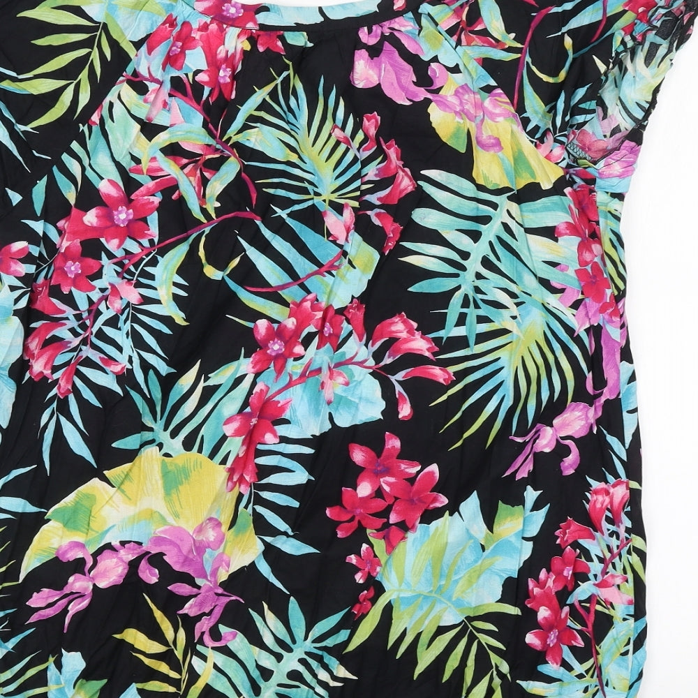 Preworn Womens Multicoloured Floral  Basic Blouse Size 18