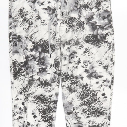 Preworn Womens Grey Geometric  Sweatpants Trousers Size 27 in L25 in