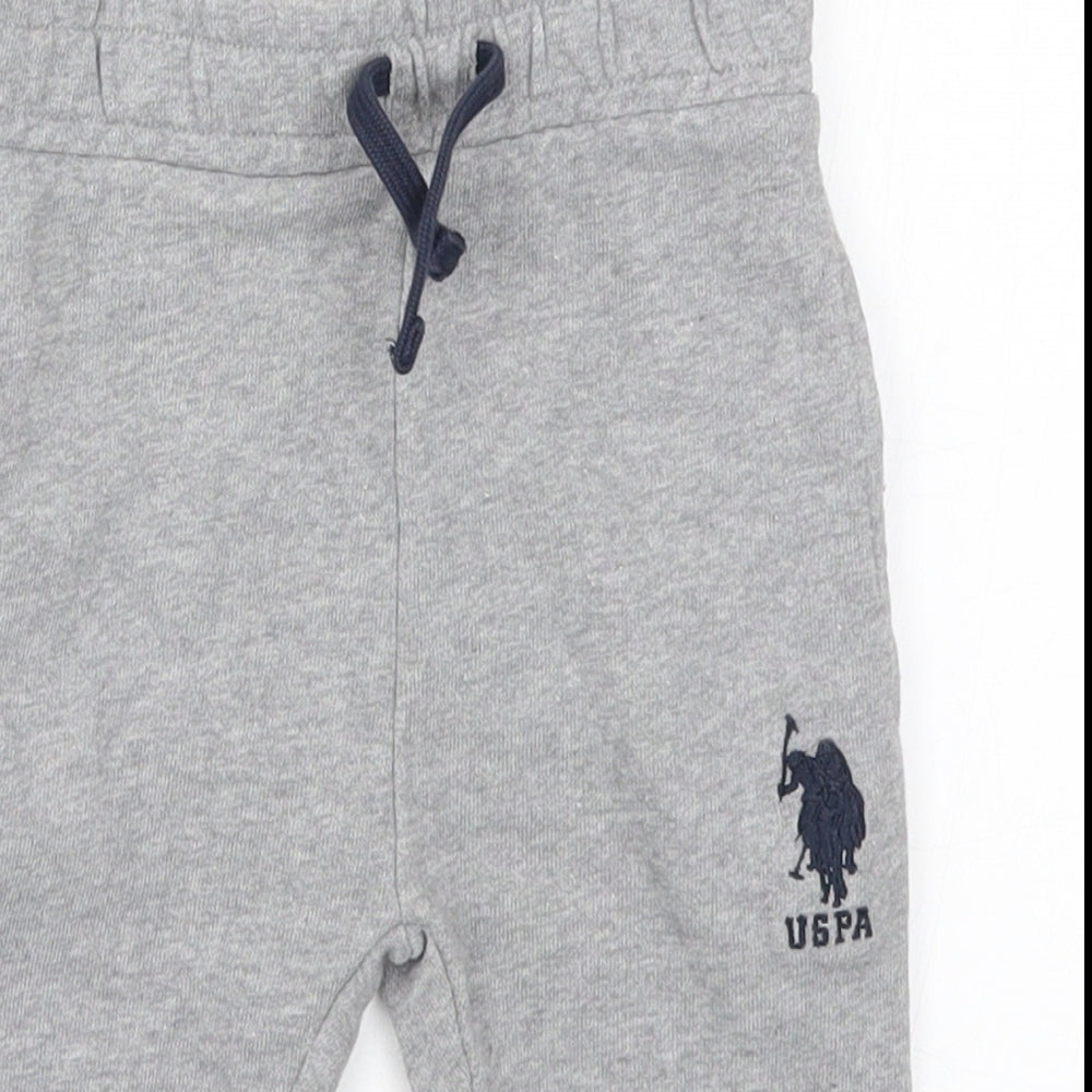 US Polo Assn. Boys Grey   Sweatpants Trousers Size 9-12 Months