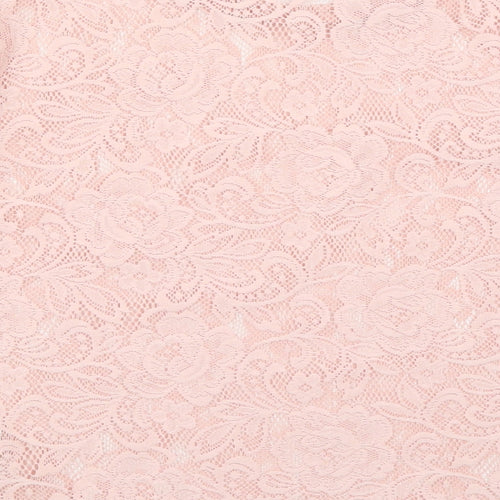 Atmosphere Womens Pink  Lace Basic T-Shirt Size 4