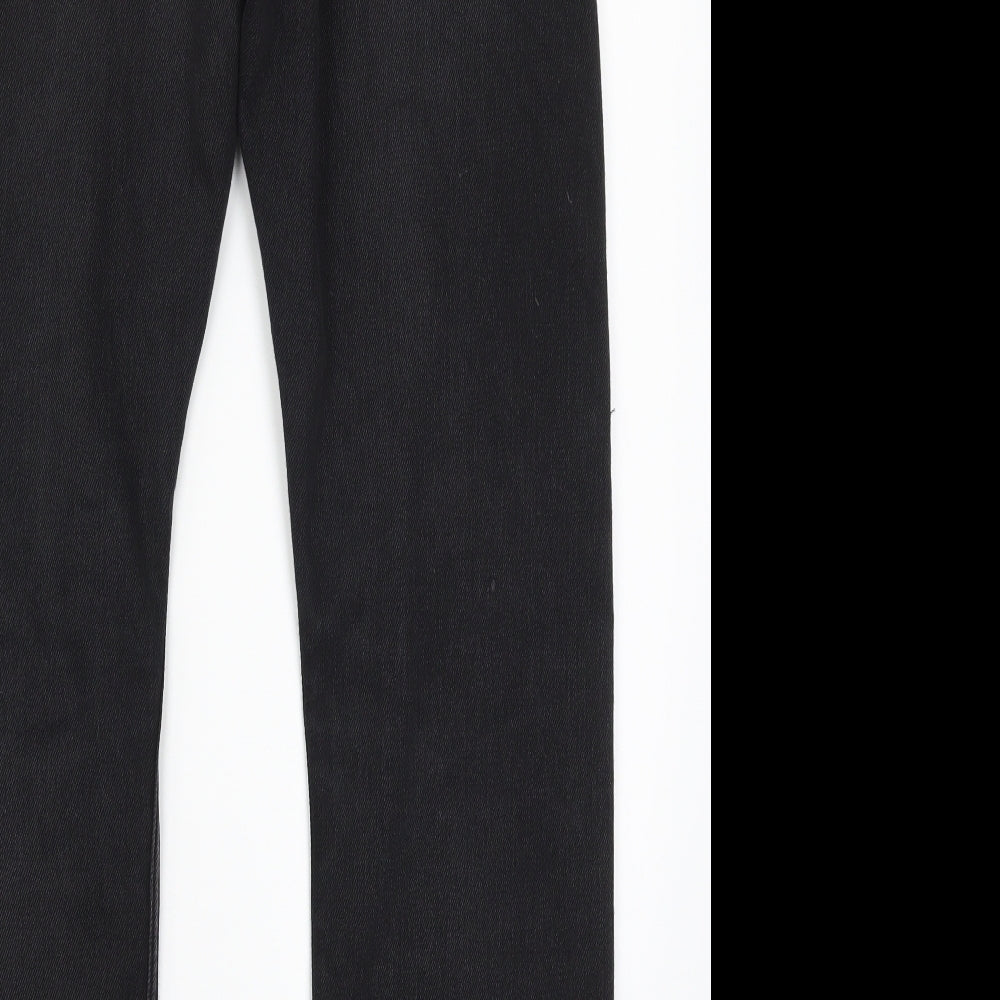 Marks and Spencer Mens Black  Denim Straight Jeans Size 36 L31 in