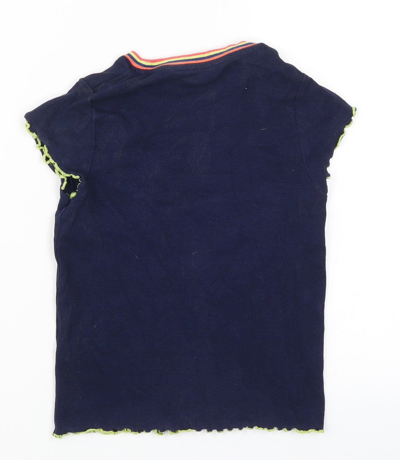 Marks and Spencer Girls Blue   Basic T-Shirt Size 7-8 Years  - Live Your Best Life