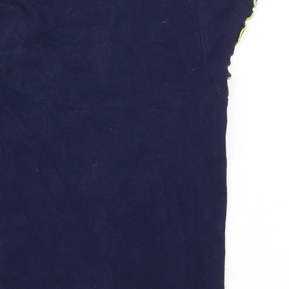 Marks and Spencer Girls Blue   Basic T-Shirt Size 7-8 Years  - Live Your Best Life
