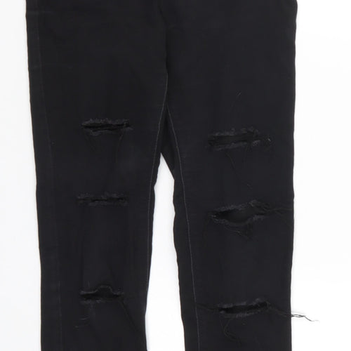 Matalan Womens Black  Denim Skinny Jeans Size 8 L27 in
