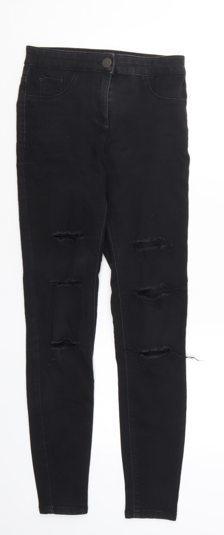 Matalan Womens Black Denim Skinny Jeans Size 8 L27 in