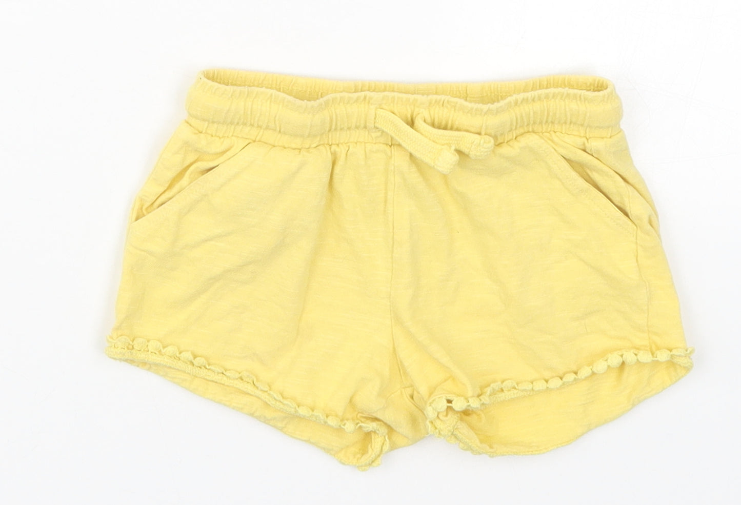 F&F Girls Yellow   Sweat Shorts Size 2-3 Years