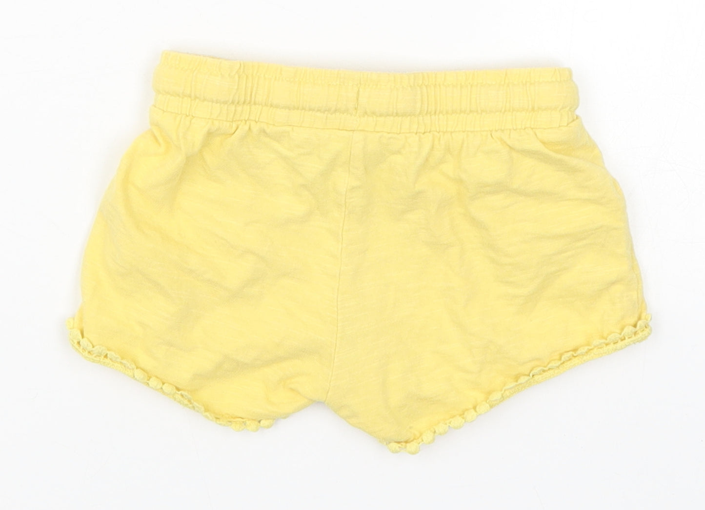F&F Girls Yellow   Sweat Shorts Size 2-3 Years