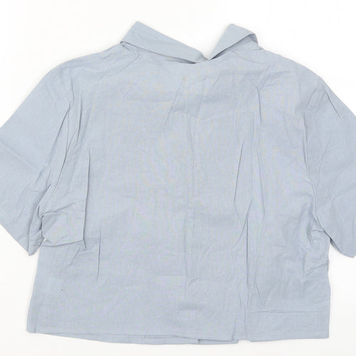 SheIn Womens Blue   Basic Button-Up Size M